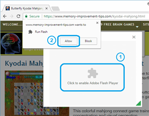 Allow Flash Player 